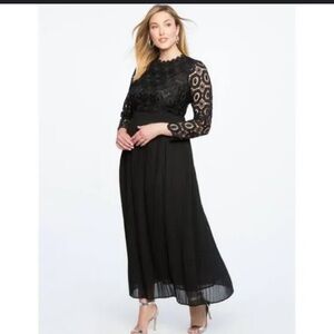 Size 14 black Elouquii formal dress